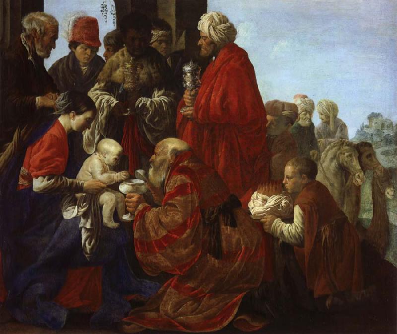 REMBRANDT Harmenszoon van Rijn The Adoration of the Magi oil painting image